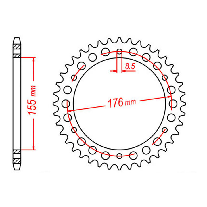 Sprocket Kit Triumph Sprint RS/ST 955 - 530XRE 19/43