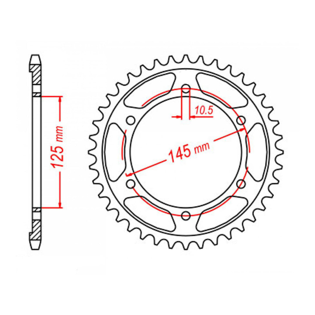 Sprocket Kit Yamaha FZR600 - 530XRE 15/45