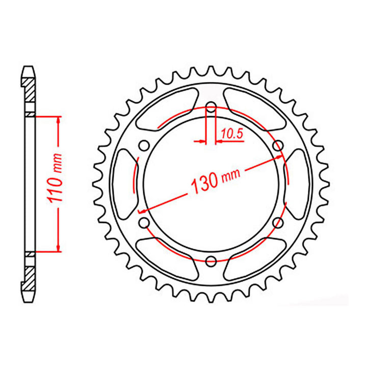 Sprocket Kit Yamaha YZF-R1 '09-'14 (economy) - 530XRE 17/47