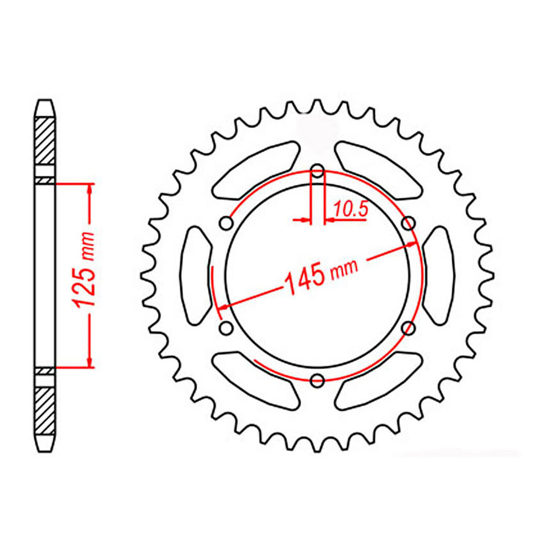 Sprocket Kit Yamaha XTZ660 Z Tenere '08-'15 - 520EXW 15/45