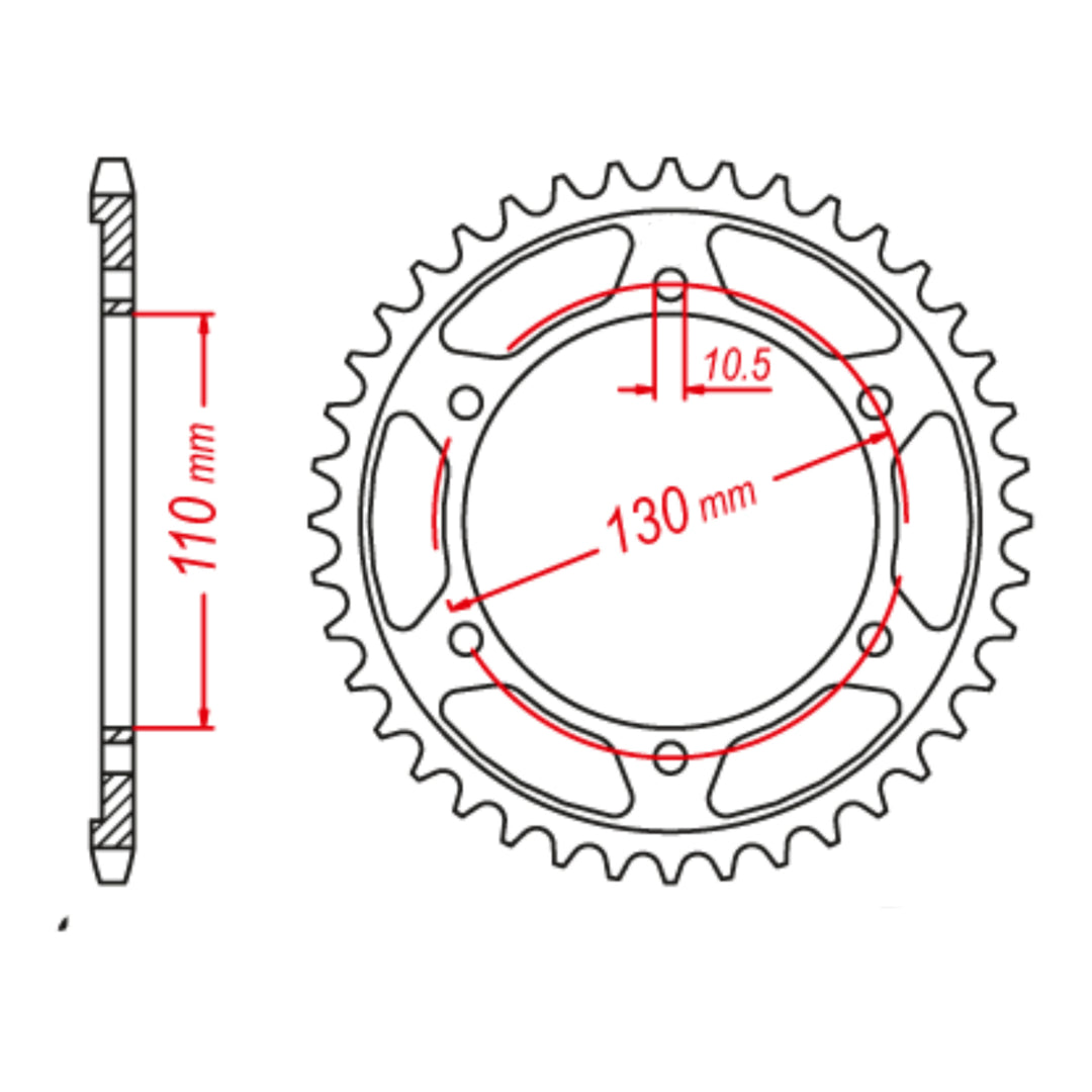 Sprocket Kit Yamaha XTZ690 Tenere '20-'21 - GB525ZXW 15/46